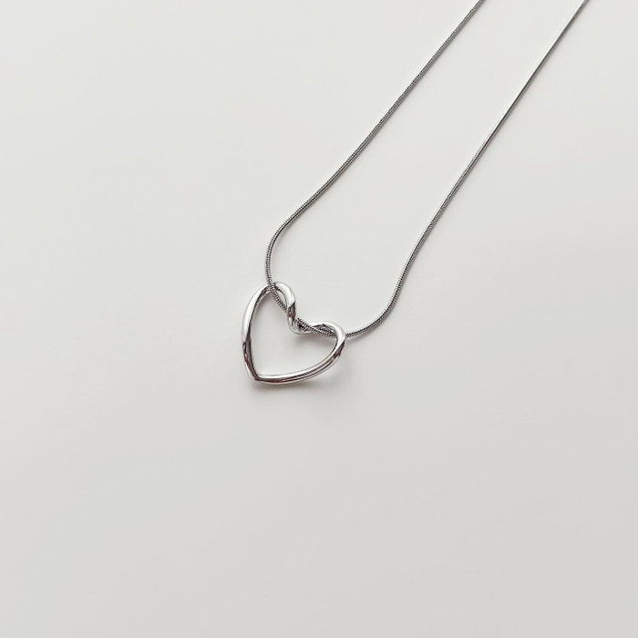 Heliophilia Silver Collar Love Heart Grey Plateado Heliophilia Silver Collar Love Heart Grey Plateado